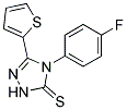 4-(4-FLUOROPHENYL)-4,5-DIHYDRO-3-(THIEN-2-YL)-1,2,4-TRIAZOL-5(1H)-THIONE Struktur