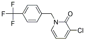 3-CHLORO-1-[4-(TRIFLUOROMETHYL)BENZYL]PYRID-2-ONE Struktur