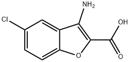 3-AMINO-5-CHLORO-BENZOFURAN-2-CARBOXYLIC ACID Struktur