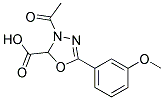 3-ACETYL-5-(3-METHOXYPHENYL)-2,3-DIHYDRO-1,3,4-OXADIAZOLE-2-CARBOXYLIC ACID Struktur