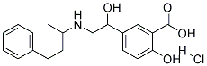 5-[1-HYDROXY-2-(1-METHYL-3-PHENYLPROPYLAMINO)ETHYL] SALICYLIC ACID HYDROCHLORIDE Struktur