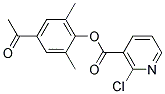 4-ACETYL-2,6-DIMETHYLPHENYL 2-CHLORONICOTINATE, TECH Struktur