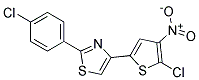 4-(5-CHLORO-4-NITRO-2-THIENYL)-2-(4-CHLOROPHENYL)-1,3-THIAZOLE, TECH Struktur