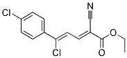 ETHYL 5-CHLORO-5-(4-CHLOROPHENYL)-2-CYANOPENTA-2,4-DIENOATE, TECH Struktur