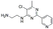 N1-[CHLORO-6-METHYL-2(3-PYRIDYL)PYRIMIDIN-4-YL]ETHANE-1,2-DIAMINE Struktur