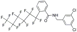 N-(3,5-DICHLOROBENZYL)-2-(1,1,2,2,3,3,4,4,5,5,6,6,6-TRIDECAFLUOROHEXYL)BENZAMIDE, TECH Struktur