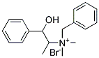 BENZYL(2-HYDROXY-1-METHYL-2-PHENYLETHYL)DIMETHYLAMMONIUM BROMIDE, TECH Struktur