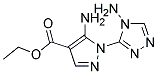 ETHYL 5-AMINO-1-(4-AMINO-4H-1,2,4-TRIAZOL-3-YL)-1H-PYRAZOLE-4-CARBOXYLATE, TECH Struktur