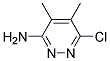 6-CHLORO-4,5-DIMETHYLPYRIDAZIN-3-AMINE Struktur