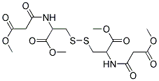 METHYL 3-({3-METHOXY-2-[(3-METHOXY-3-OXOPROPANOYL)AMINO]-3-OXOPROPYL}DITHIO )-2-[(3-METHOXY-3-OXOPROPANOYL)AMINO]PROPANOATE Struktur