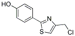 4-[4-(CHLOROMETHYL)-1,3-THIAZOL-2-YL]PHENOL Struktur