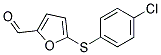 5-[(4-CHLOROPHENYL)THIO]-2-FURALDEHYDE Struktur