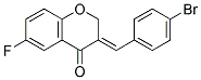 (3E)-3-(4-BROMOBENZYLIDENE)-6-FLUORO-2,3-DIHYDRO-4H-CHROMEN-4-ONE Struktur