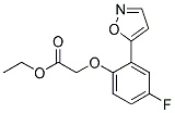 ETHYL (4-FLUORO-2-ISOXAZOL-5-YLPHENOXY)ACETATE Struktur