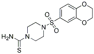 4-(2,3-DIHYDRO-BENZO[1,4]DIOXINE-6-SULFONYL)-PIPERAZINE-1-CARBOTHIOIC ACID AMIDE Struktur