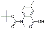 5-METHYL-N-BOC-N-METHYL ANTHRANILIC ACID Struktur