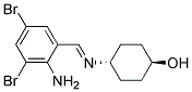 TRANS-4-[[(E)-2-AMINO-3,5-DIBROMOBENZYLIDEN]AMINO]CYCLOHEXANOL Struktur