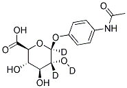 4-ACETAMIDOPHENYL B-D-GLUCURONIDE-D3 Struktur