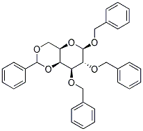 BENZYL 4,6-O-BENZYLIDENE-2,3-DI-O-BENZYL-B-D-GALACTPYRANOSIDE Struktur