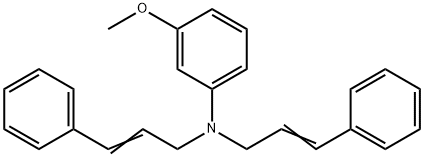 N,N-BIS-(3-PHENYL-2-PROPENYL)-3-METHOXYANILINE Struktur