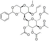 METHYL 2-O-ALLYL-4,6-O-BENZYLIDENE-3-O-(2',3',4',6'-TETRA-O-ACETYL-A-D-MANNOPYRANOSYL)-A-D-MANNOPYRANOSIDE Struktur