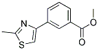 METHYL 3-(2-METHYL-1,3-THIAZOL-4-YL)BENZOAT Struktur