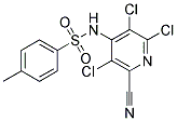 N1-(2,3,5-TRICHLORO-6-CYANO-4-PYRIDYL)-4-METHYLBENZENE-1-SULPHONAMIDE Struktur