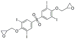 BIS[3,5-DIIODO-4-(OXIRAN-2-YLMETHOXY)PHENYL] SULPHONE Struktur