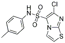 N5-(4-METHYLPHENYL)-6-CHLOROIMIDAZO[2,1-B][1,3]THIAZOLE-5-SULPHONAMIDE Struktur