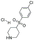 4-[(4-CHLOROPHENYL)SULPHONYL]PIPERIDINE HYDROCHLORIDE Struktur