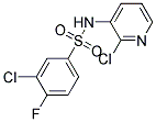 N1-(2-CHLORO-3-PYRIDYL)-3-CHLORO-4-FLUOROBENZENE-1-SULPHONAMIDE Struktur