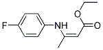 ETHYL 3-(4-FLUOROANILINO)CROTONAT Struktur