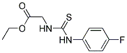 ETHYL 2-{[(4-FLUOROANILINO)CARBOTHIOYL]AMINO}ACETAT Struktur