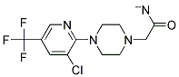 4-[3-CHLORO-5-(TRIFLUOROMETHYL)PYRID-2-YL]PIPERAZIN-1-YLACETONITRIL Struktur