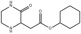 CYCLOHEXYL 2-(3-OXO-2-PIPERAZINYL)ACETATE Struktur