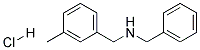 N-BENZYL(3-METHYLPHENYL)METHANAMINE HYDROCHLORIDE Struktur