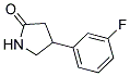 4-(3`-FLUOROPHENYL)-2-PYRROLIDINONE Struktur