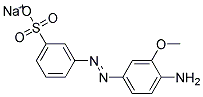 sodium m-[(4-amino-3-methoxyphenyl)azo]benzenesulphonate Struktur