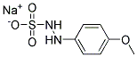 sodium 2-(4-methoxyphenyl)hydrazinosulphonate Struktur