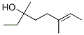 3,6-dimethyloct-6-en-3-ol  Struktur