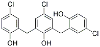 4-chloro-alpha,alpha'-bis(5-chloro-2-hydroxyphenyl)-2,6-xylenol  Struktur