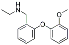 N-2-(2-methoxyphenoxy)ethylbenzylamine  Struktur