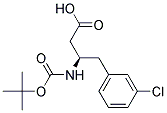 (R)-3-(Boc-amino)-4-(3-chlorophenyl)butyric acid Struktur