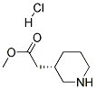 (S)-3-Piperidineacetic acid methyl ester hydrochloride Struktur