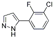 5-(3-CHLORO-2-FLUOROPHENYL)-1H-PYRAZOLE Struktur