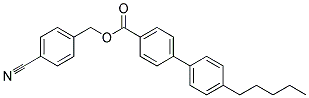 4-N-Pentyl-Biphenyl-4'-Carboxylic Acid P-Cyanobenzyl Ester Struktur