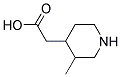 3-Methyl-4-Piperidine-acetic Acid Struktur