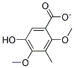 3-methyl 4-dimethoxy-5-hydroxybenzoate Struktur