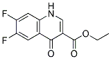 Ethyl-6,7-Difluoro-1,4-dihydro-4-oxo-3-quinolinecarboxylate Struktur