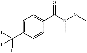 N-Methoxy-N-methyl-4-(trifluoromethyl)benzamide Struktur